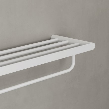 Faro Towel Shelf With Rail 600