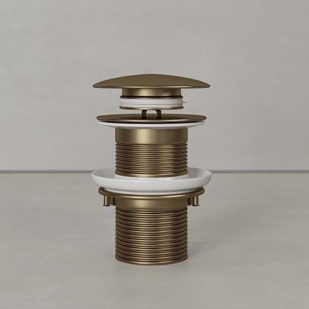 Faro Unslotted Click Clack Basin Waste