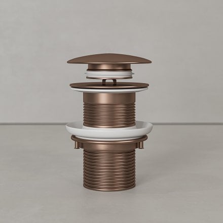Faro Unslotted Click Clack Basin Waste