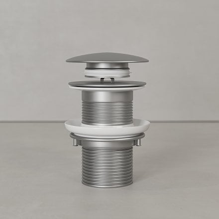Faro Unslotted Click Clack Basin Waste