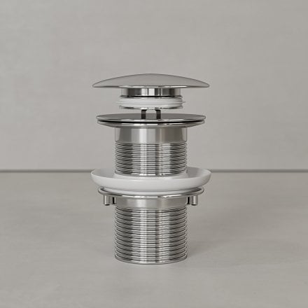 Faro Unslotted Click Clack Basin Waste