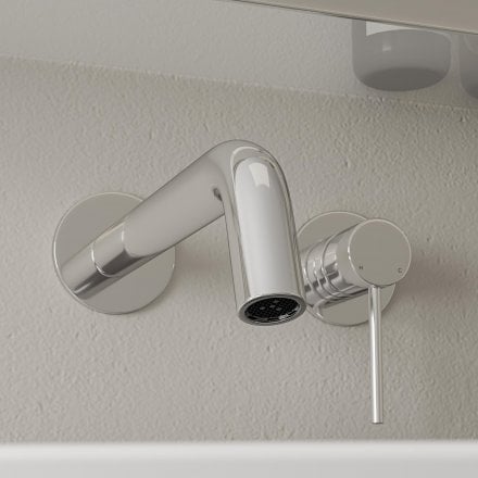 Faro Wall Mounted Basin Mixer Tap