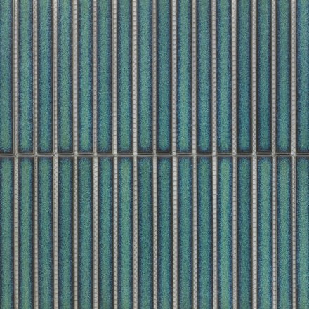 Green Gloss - Linear Smooth Mosaic Porcelain Wall Tile 315 x 296mm