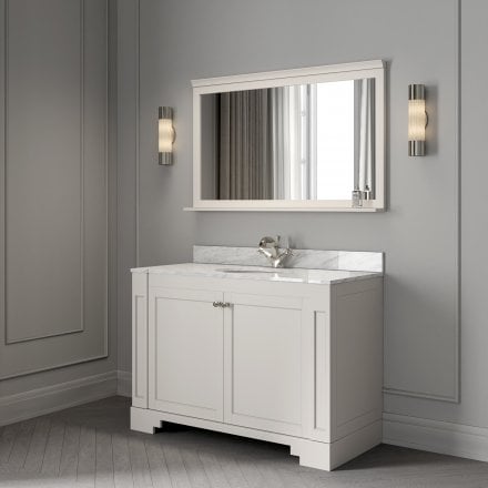 Grosvenor Matt Cream Carrara Marble Vanity Unit 1200mm