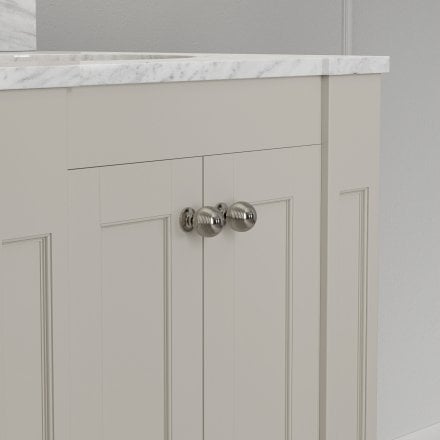 Grosvenor Matt Stone Carrara Marble Vanity Unit 1200mm