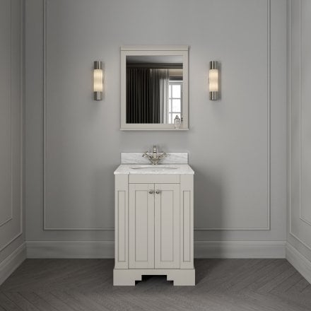 Grosvenor Matt Stone Carrara Marble Vanity Unit 600mm