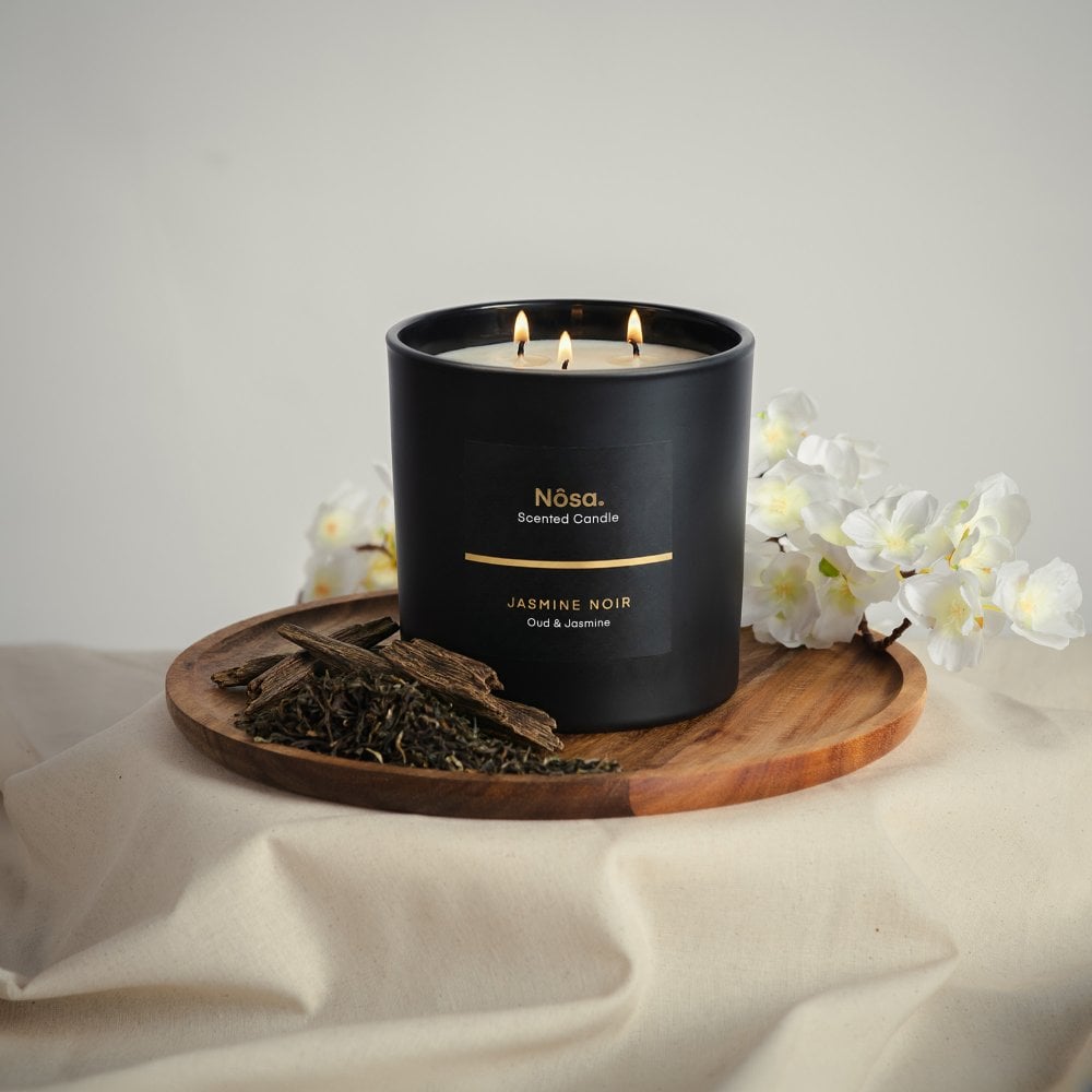 Jasmine Noir - 85cl Triple Wick Candle Oud & Jasmine