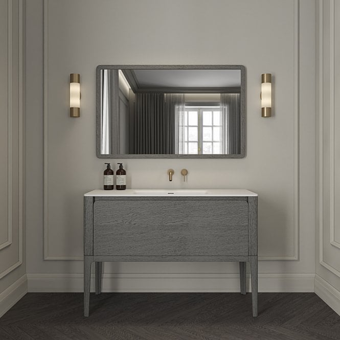 Nôsa Jumeirah Vanity Unit with Stone Basin (Grey Oak 1200mm)