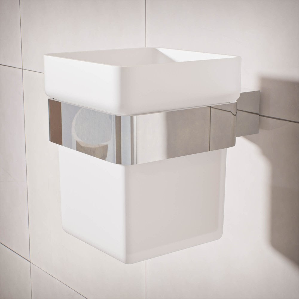 Klara Single Frosted Glass Holder