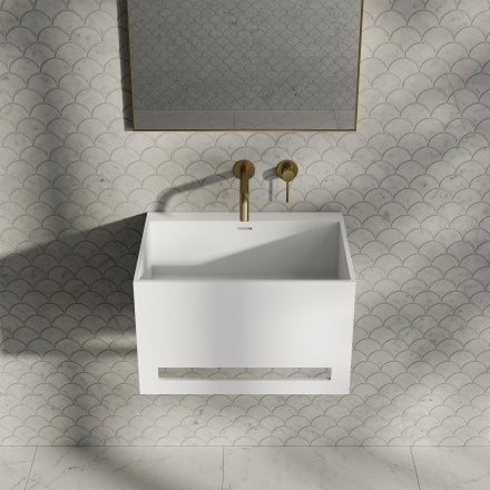 Kube Stone Basin 550mm