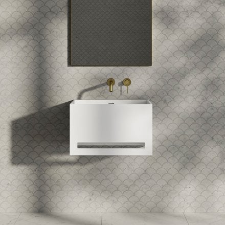 Kube Stone Basin 550mm