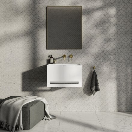 Kube Stone Basin 550mm