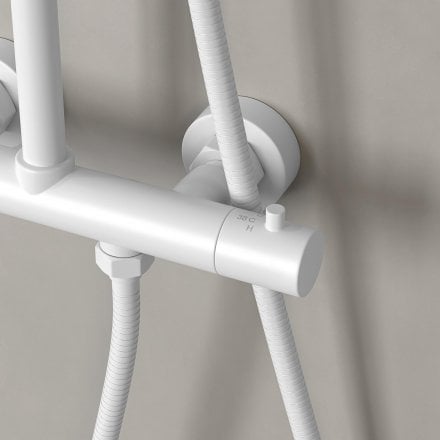 Lagos Exposed 2-Way Thermostatic Shower With Riser