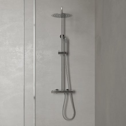 Lagos Exposed 2-Way Thermostatic Shower With Riser