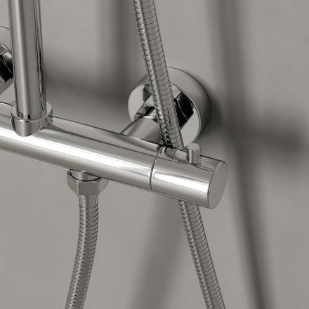 Lagos Exposed 2-Way Thermostatic Shower With Riser