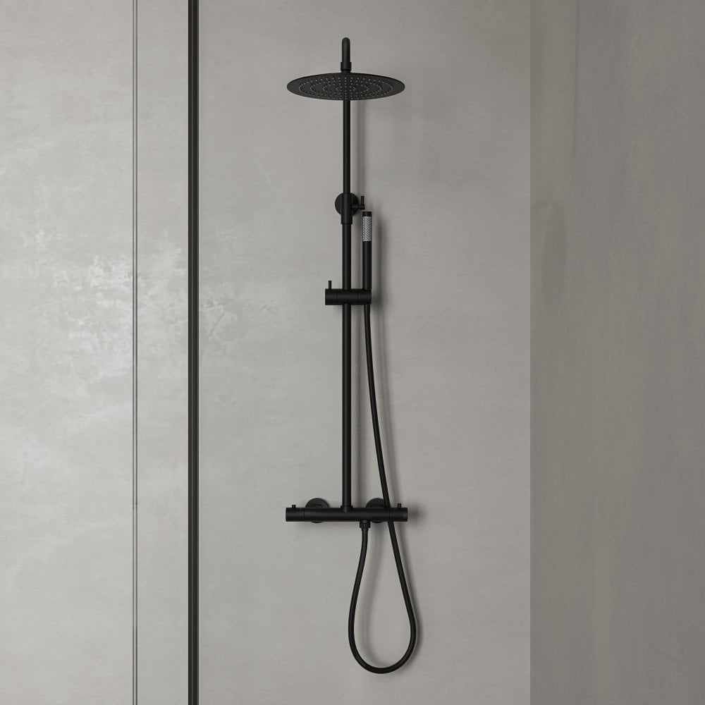 Lagos Exposed 2-Way Thermostatic Shower With Riser