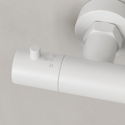 Lagos Exposed 3-Way Thermostatic Shower With Riser