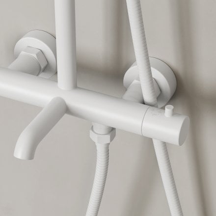 Lagos Exposed 3-Way Thermostatic Shower With Riser