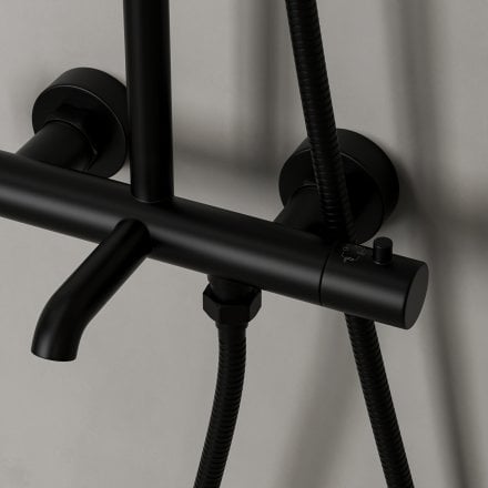 Lagos Exposed 3-Way Thermostatic Shower With Riser