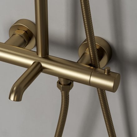 Lagos Exposed 3-Way Thermostatic Shower With Riser