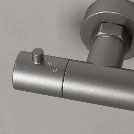 Lagos Exposed 3-Way Thermostatic Shower With Riser