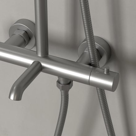 Lagos Exposed 3-Way Thermostatic Shower With Riser