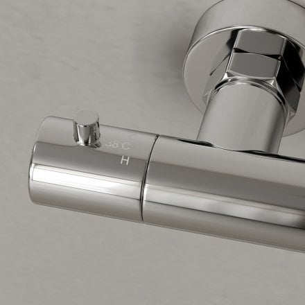 Lagos Exposed 3-Way Thermostatic Shower With Riser