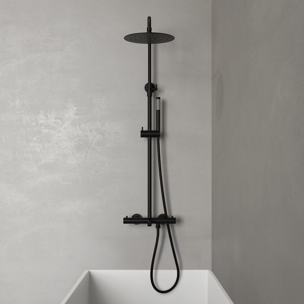 Lagos Exposed 3-Way Thermostatic Shower With Riser