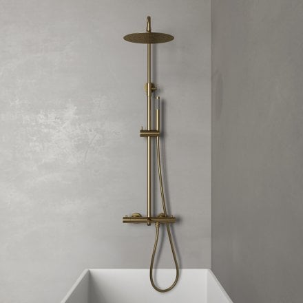 Lagos Exposed 3-Way Thermostatic Shower With Riser