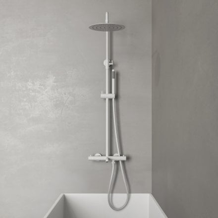 Lagos Exposed 3-Way Thermostatic Shower With Riser