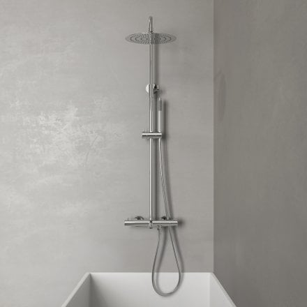 Lagos Exposed 3-Way Thermostatic Shower With Riser