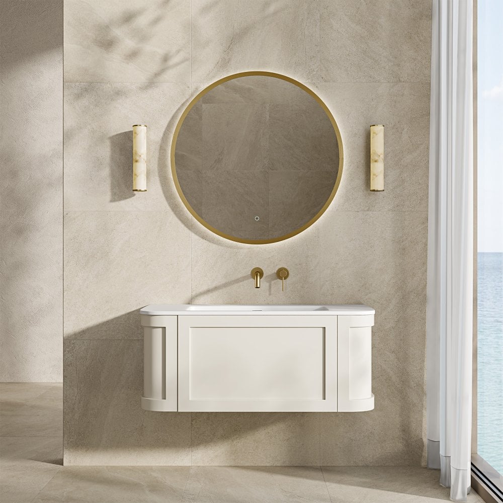 Lanesborough Vanity Unit with Stone Basin (Chalk 1000mm)