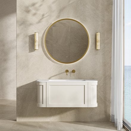 Lanesborough Vanity Unit with Stone Basin (Chalk 1000mm)