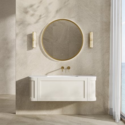 Lanesborough Vanity Unit with Stone Basin (Chalk 1200mm)