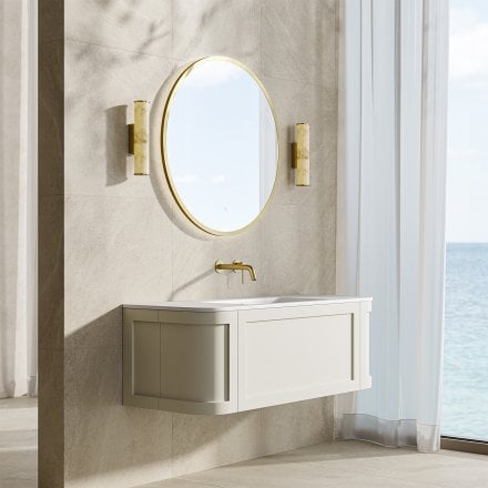 Lanesborough Vanity Unit with Stone Basin (Chalk 1200mm)