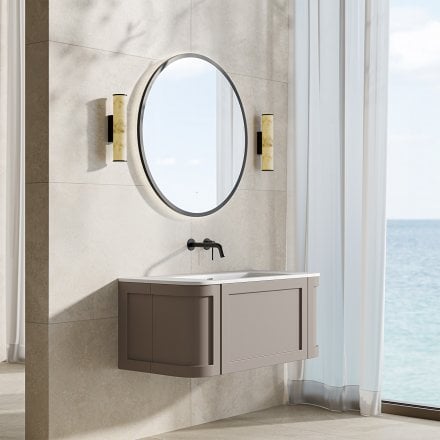 Lanesborough Vanity Unit with Stone Basin (Concrete Grey 1000mm)