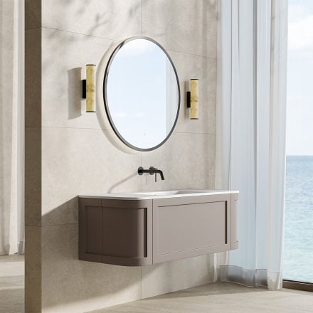 Lanesborough Vanity Unit with Stone Basin (Concrete Grey 1200mm)
