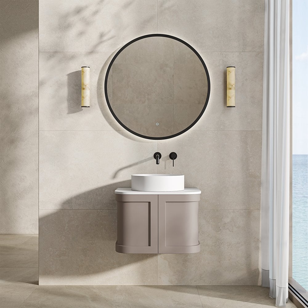Lanesborough Vanity Unit with Stone Basin (Concrete Grey 600mm)