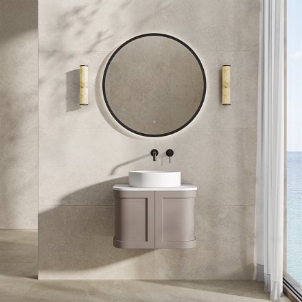 Lanesborough Vanity Unit with Stone Basin (Concrete Grey 600mm)