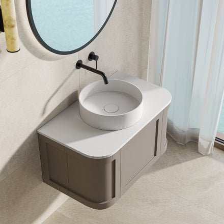 Lanesborough Vanity Unit with Stone Basin (Concrete Grey 800mm)
