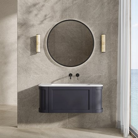 Lanesborough Vanity Unit with Stone Basin (Dark Blue 1000mm)
