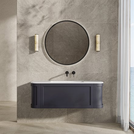 Lanesborough Vanity Unit with Stone Basin (Dark Blue 1200mm)