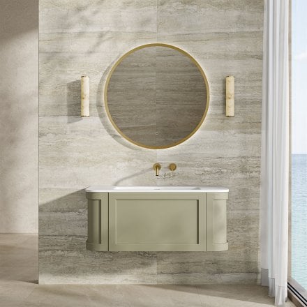 Lanesborough Vanity Unit with Stone Basin (Olive 1000mm)