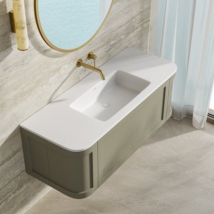 Lanesborough Vanity Unit with Stone Basin (Olive 1200mm)