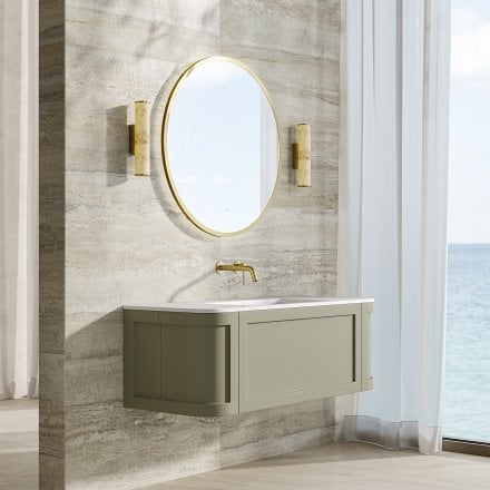 Lanesborough Vanity Unit with Stone Basin (Olive 1200mm)