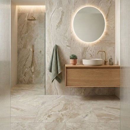 Natural Matt - Origins Smooth Porcelain Wall & Floor Tile 600 x 1200mm