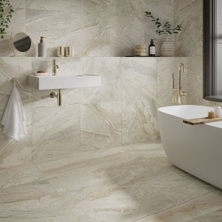 Natural Matt - Origins Smooth Porcelain Wall & Floor Tile 600 x 600mm