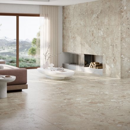 Natural Matt - Terazzia Smooth Porcelain Wall & Floor Tile 900 x 900mm