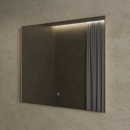 Luxor Brushed Gold Backlit LED Mirror 1200mm