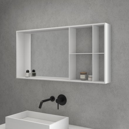 Luxor Stone Resin Shelf Mirror 1000mm